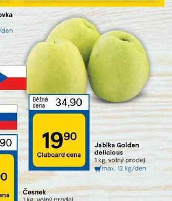 Tesco Jablka golden delicious nabídka