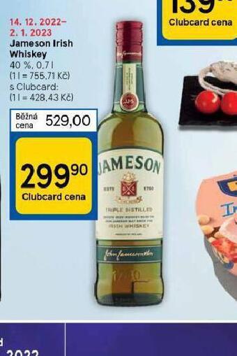 Tesco Jameson irish whiskey nabídka