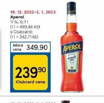 Tesco Aperol nabídka