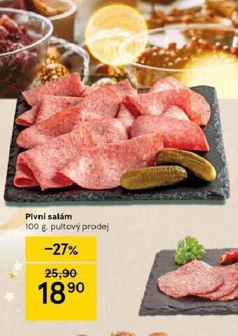 Tesco Pivní salám nabídka