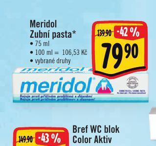 Albert Meridol zubní pasta nabídka