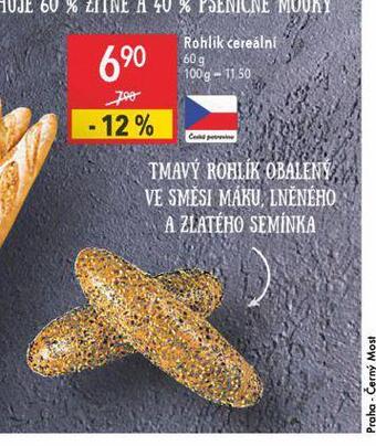 Globus Rohlík cereální nabídka