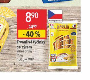 Globus Trvanlivé tyčinky se sýrem nabídka