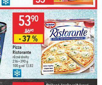 Globus Pizza ristorante nabídka