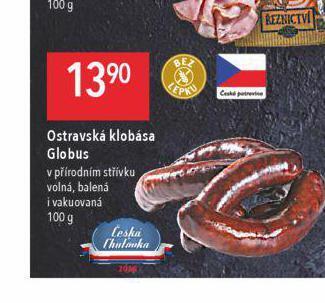 Globus Ostravská klobása nabídka