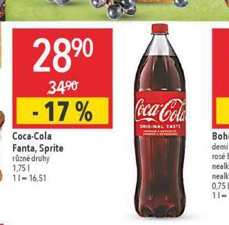 Globus Coca cola, fanta, sprite nabídka