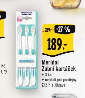 Albert Meridol zubní kartáček nabídka