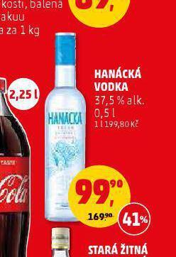 Penny Market Hanácká vodka nabídka