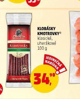 Penny Market Klobásky kmotrovky nabídka
