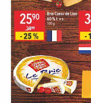 Globus Brie coeur de lion sýr nabídka
