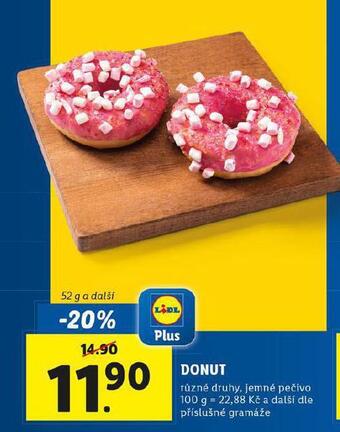 Lidl Donut nabídka