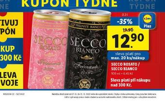Lidl Secco bianco nabídka