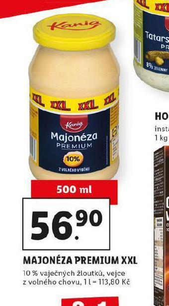 Lidl Majonéza premium xxl nabídka