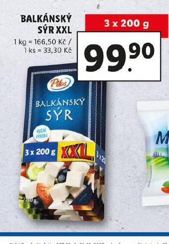 Lidl Balkánský sýr xxl nabídka