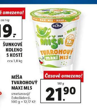 Lidl Míša tvarohový maxi mls nabídka