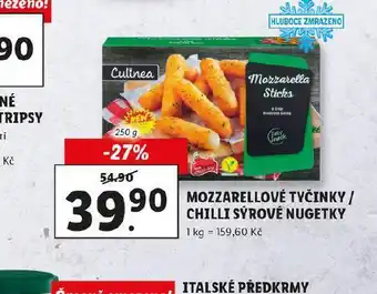 Lidl Mozzarella tyčinky nabídka