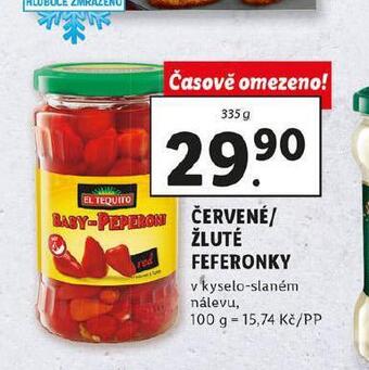 Lidl Červené / žluté feferonky nabídka