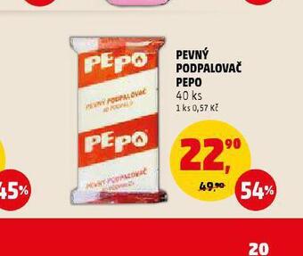 Penny Market Pepo pevný podpalovač nabídka