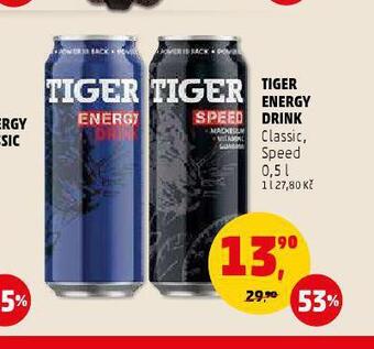 Penny Market Tiger energy drink nabídka