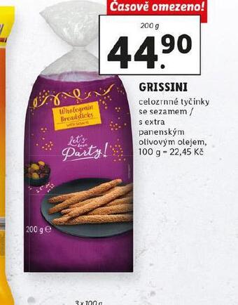 Lidl Grissini nabídka