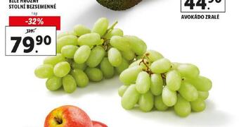 Lidl Bílé hrozny stolní bezpeckové nabídka