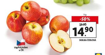 Lidl Jablka červená nabídka