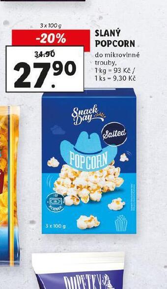 Lidl Slaný popcorn nabídka