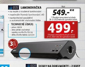 Lidl Laminovačka nabídka