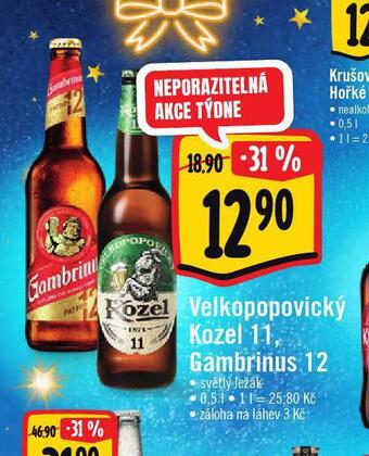Albert Pivo velkopopovický kozel nabídka