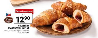 Lidl Croissant s jahodovou náplní nabídka
