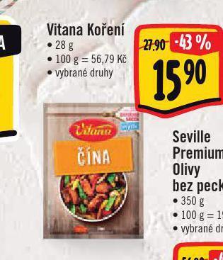 Albert Vitana koření nabídka