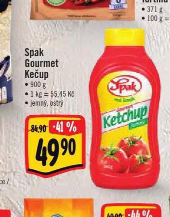 Albert Spak gourmet kečup nabídka