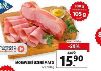 Lidl Moravské uzené maso nabídka