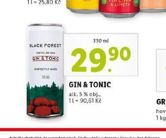 Lidl Gin & tonic nabídka