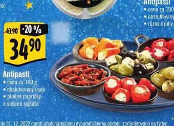 Albert Antipasti nabídka