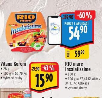 Albert Rio mare insalatissime nabídka