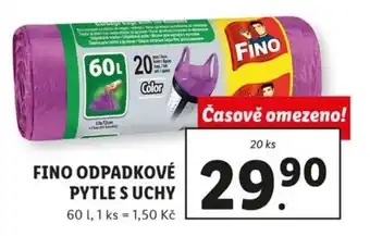 Lidl Fino odpadkové pytle s uchy 20ks nabídka