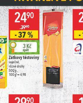 Globus Zátkovy těstoviny nabídka
