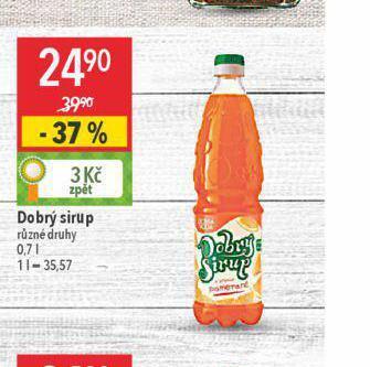 Globus Dobrý sirup nabídka