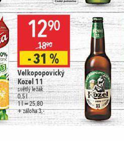 Globus Pivo velkopopovický kozel 11 nabídka