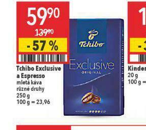 Globus Tchibo exclusive a espresso nabídka