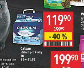 Globus Catsan stelivo pro kočky nabídka