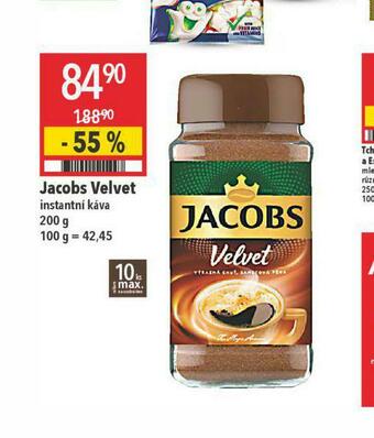 Globus Jacobs velvet instantní káva nabídka