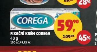 Fixační krém corega