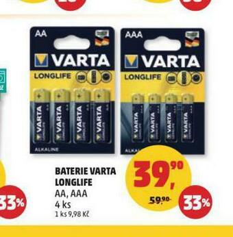 Penny Market Baterie varta longlife nabídka