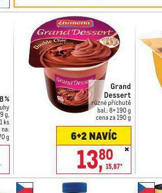 Makro Grand dessert nabídka