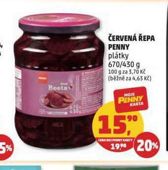 Penny Market Červená řepa nabídka