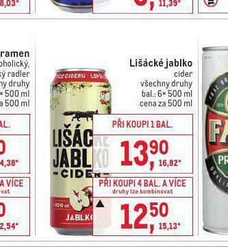 Makro Lišácké jablko cider nabídka