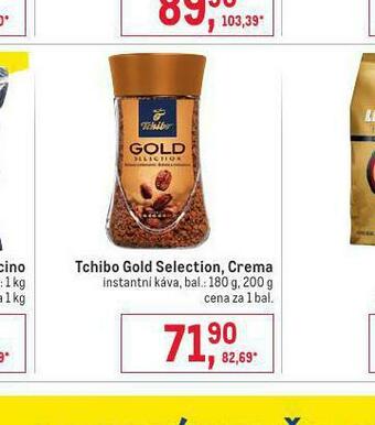 Makro Tchibo gold selection, crema nabídka