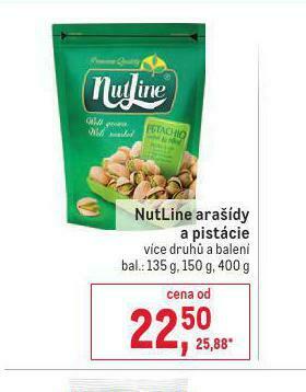 Makro Nutline arašídy a pistácie nabídka